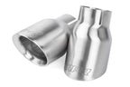Kies-Motorsports APR APR Double-Walled 3.5" Slash-Cut Tips (Brushed Silver) - Set of 2 Brushed Silver