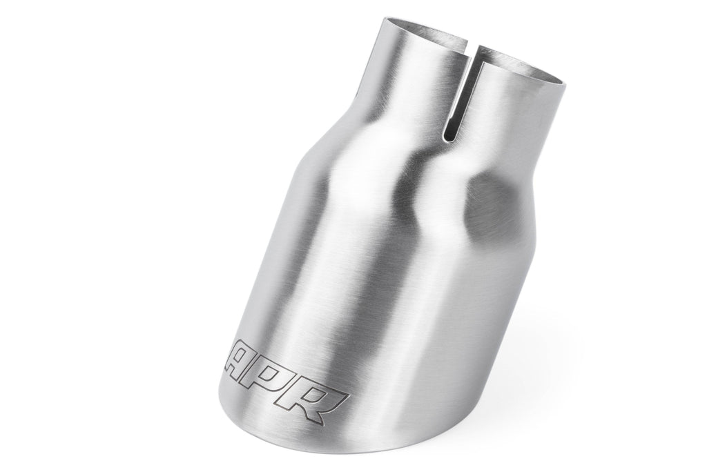 Kies-Motorsports APR APR Double-Walled 3.5" Slash-Cut Tips (Brushed Silver) - Set of 2 Brushed Silver