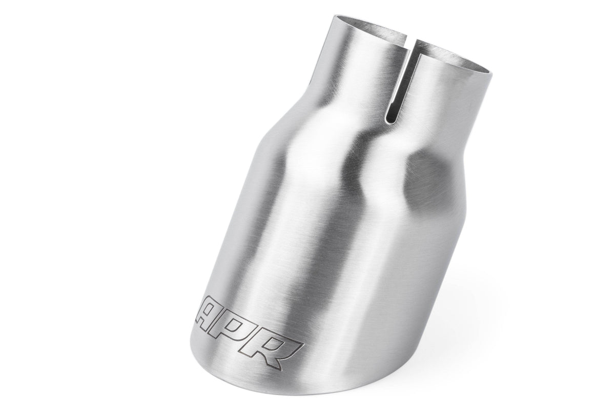 Kies-Motorsports APR APR Double-Walled 3.5" Slash-Cut Tips (Brushed Silver) - Set of 2 Brushed Silver