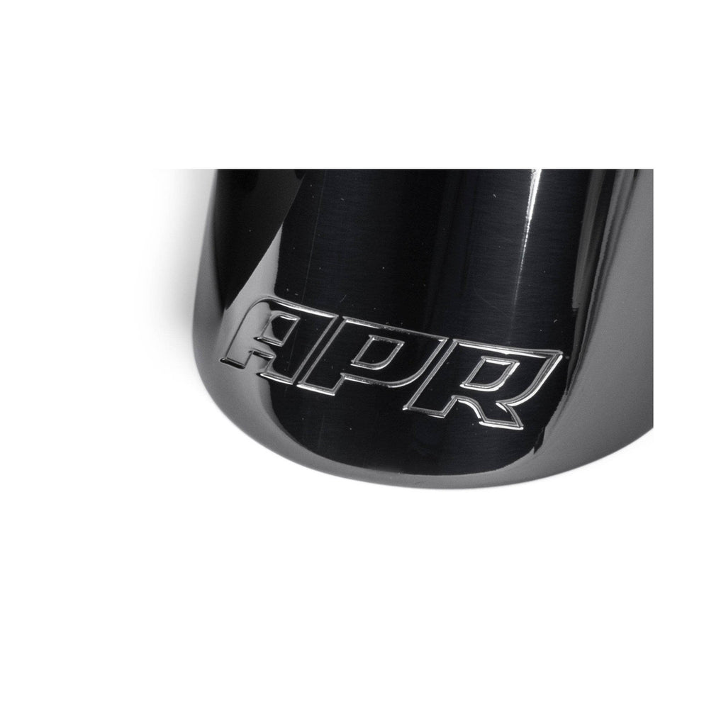 Kies-Motorsports APR APR Double-Walled 3.5" Slash-Cut Tips (Diamond Black) - Set of 2 Polished Diamond Black