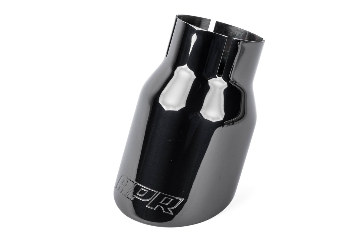 Kies-Motorsports APR APR Double-Walled 3.5" Slash-Cut Tips (Diamond Black) - Set of 2 Polished Diamond Black