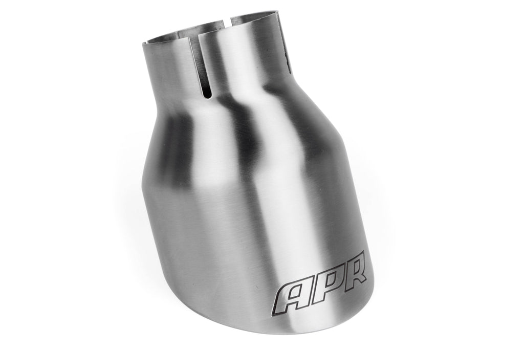Kies-Motorsports APR APR Double-Walled 4" Slash-Cut Tips (Brushed) - Set of 2 Brushed Silver