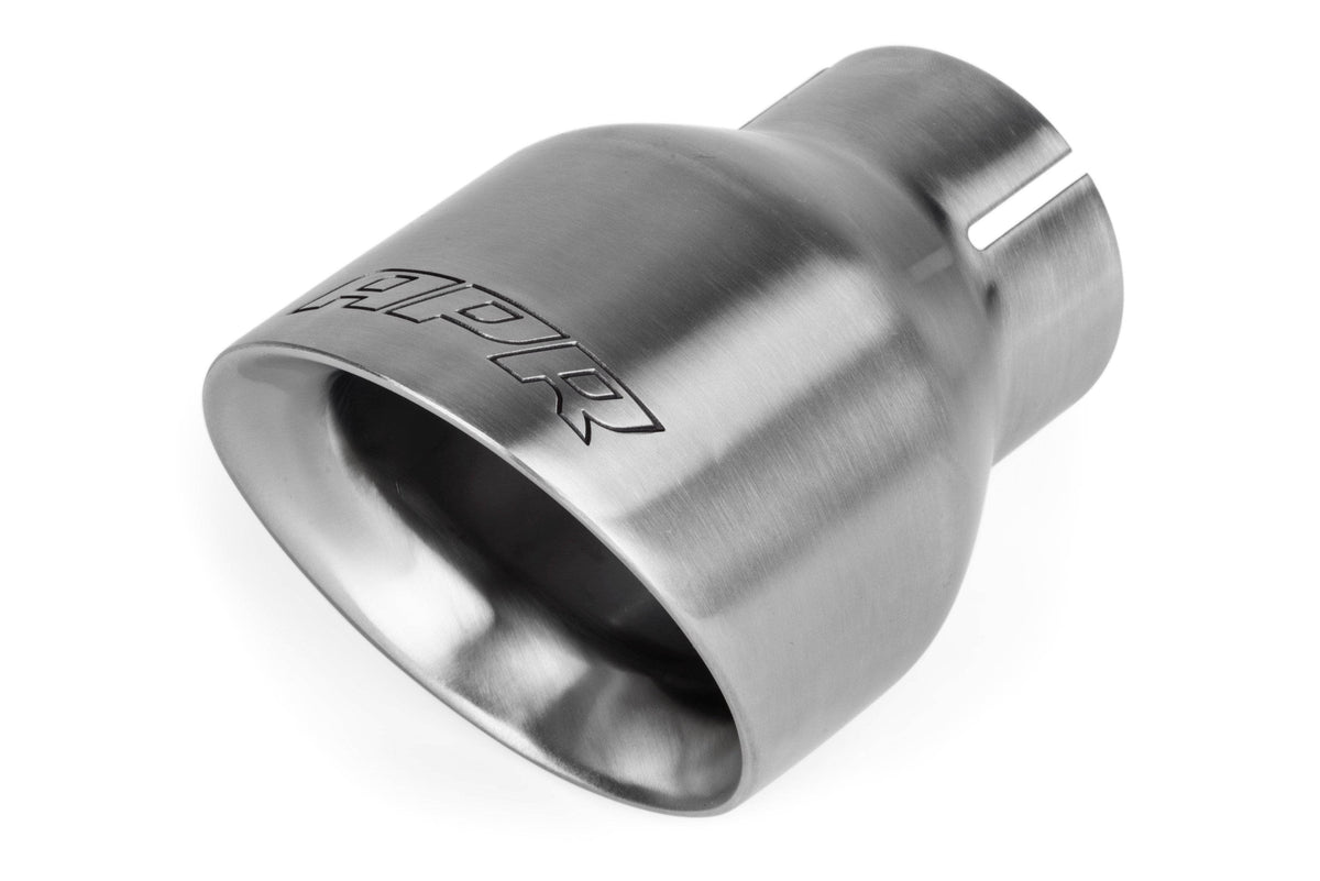 Kies-Motorsports APR APR Double-Walled 4" Slash-Cut Tips (Brushed) - Set of 2 Brushed Silver