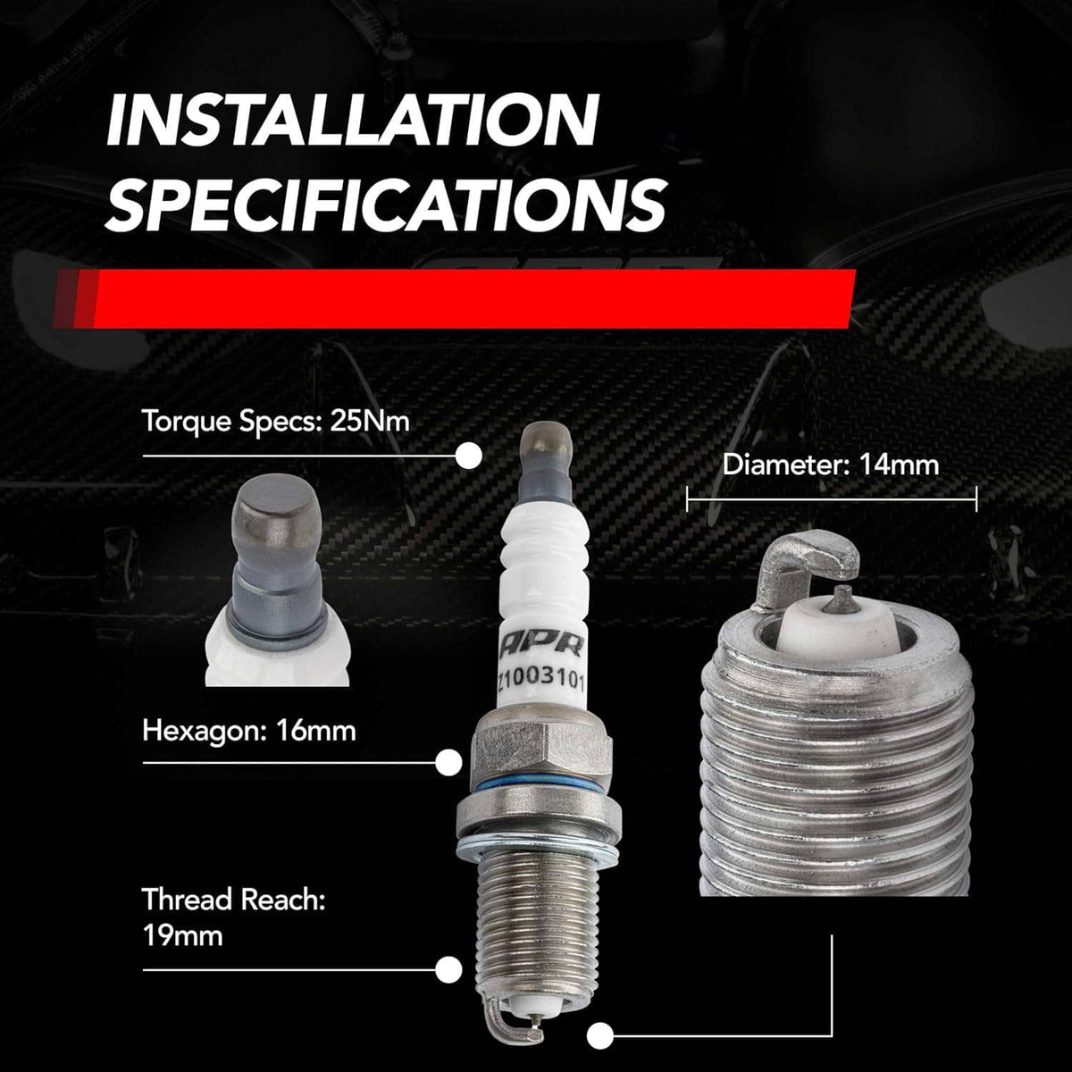 Kies-Motorsports APR APR Ignition Coil & Spark Plug Kit (2.0T EA113, EA888.1, EA888.2 4-cyl. engines)