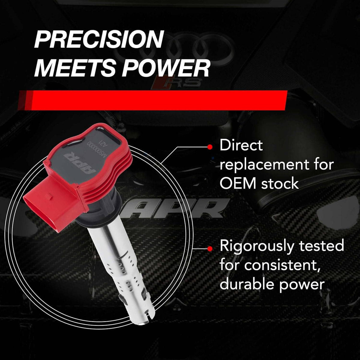 Kies-Motorsports APR APR Ignition Coil & Spark Plug Kit (3.0T EA837 6-cylinder engines)