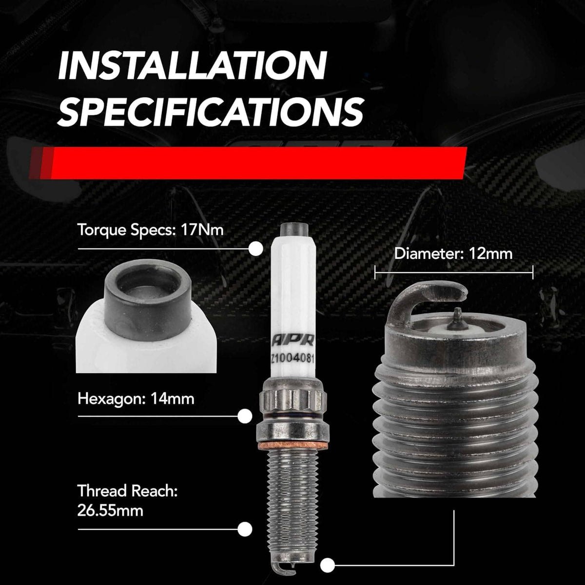 Kies-Motorsports APR APR Ignition Coil & Spark Plug Kit (4.0T EA825 8-cylinder engines)