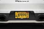 Kies-Motorsports APR APR License Plate Frame - Slim, Black w/ Hiders Thin Frame