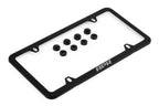 Kies-Motorsports APR APR License Plate Frame - Slim, Black w/ Hiders Thin Frame