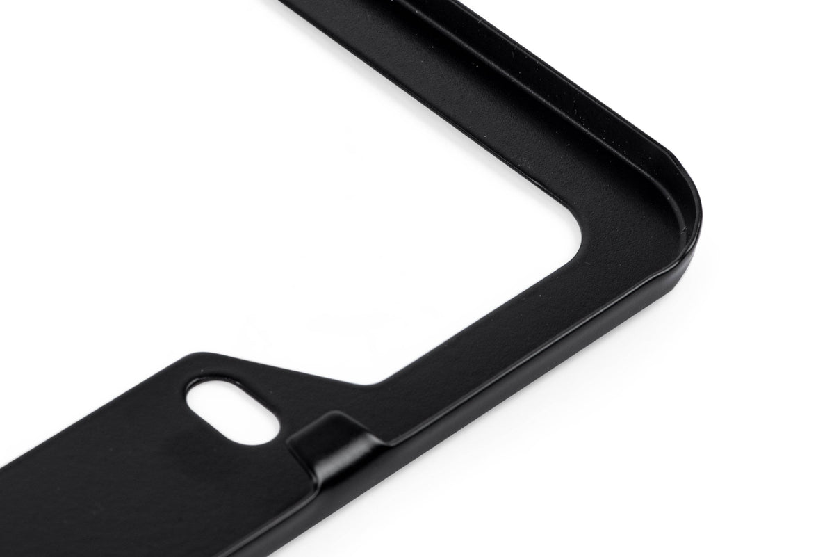 Kies-Motorsports APR APR License Plate Frame - Thick, Black w/ Hiders Thick Frame