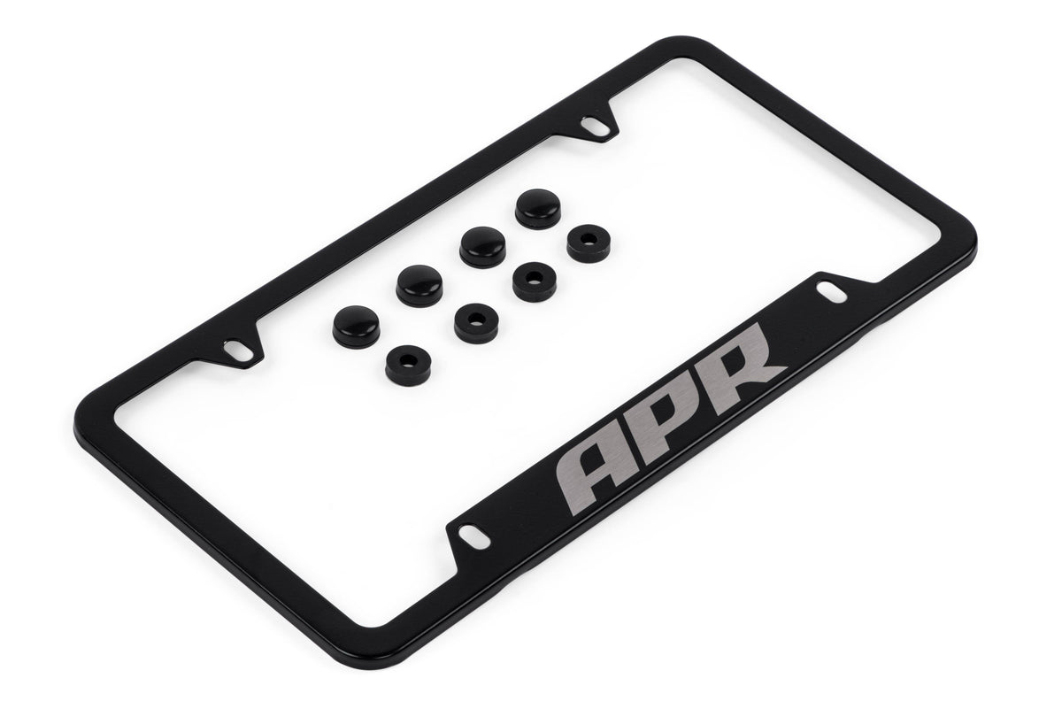 Kies-Motorsports APR APR License Plate Frame - Thick, Black w/ Hiders Thick Frame Main image