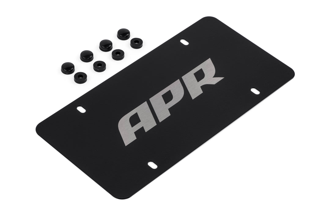 Kies-Motorsports APR APR License Plate - Silver on Black Full Plate