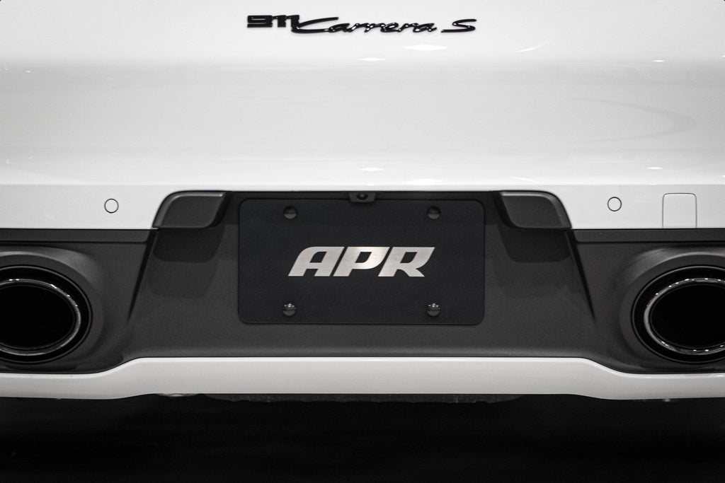 Kies-Motorsports APR APR License Plate - Silver on Black Full Plate