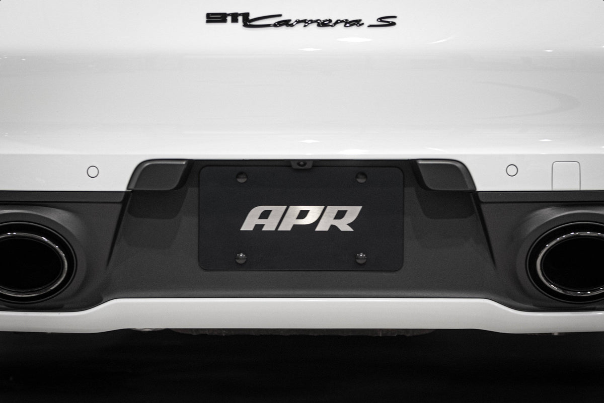 Kies-Motorsports APR APR License Plate - Silver on Black Full Plate