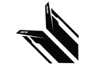 Kies-Motorsports APR APR Sideburns - Black APR / Black Stripe Black / Black