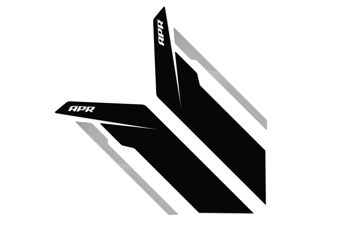 Kies-Motorsports APR APR Sideburns - Black APR / Silver Stripe Black / Silver