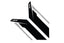 Kies-Motorsports APR APR Sideburns - Black APR / Silver Stripe Black / Silver