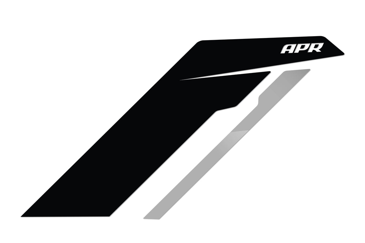 Kies-Motorsports APR APR Sideburns - Black APR / Silver Stripe Black / Silver