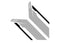 Kies-Motorsports APR APR Sideburns - Silver APR / Black Stripe Silver / Black