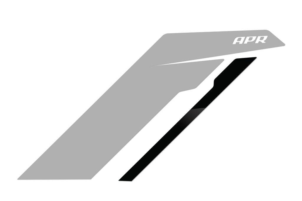 Kies-Motorsports APR APR Sideburns - Silver APR / Black Stripe Silver / Black