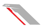 Kies-Motorsports APR APR Sideburns - Silver APR / Red Stripe Silver / Red