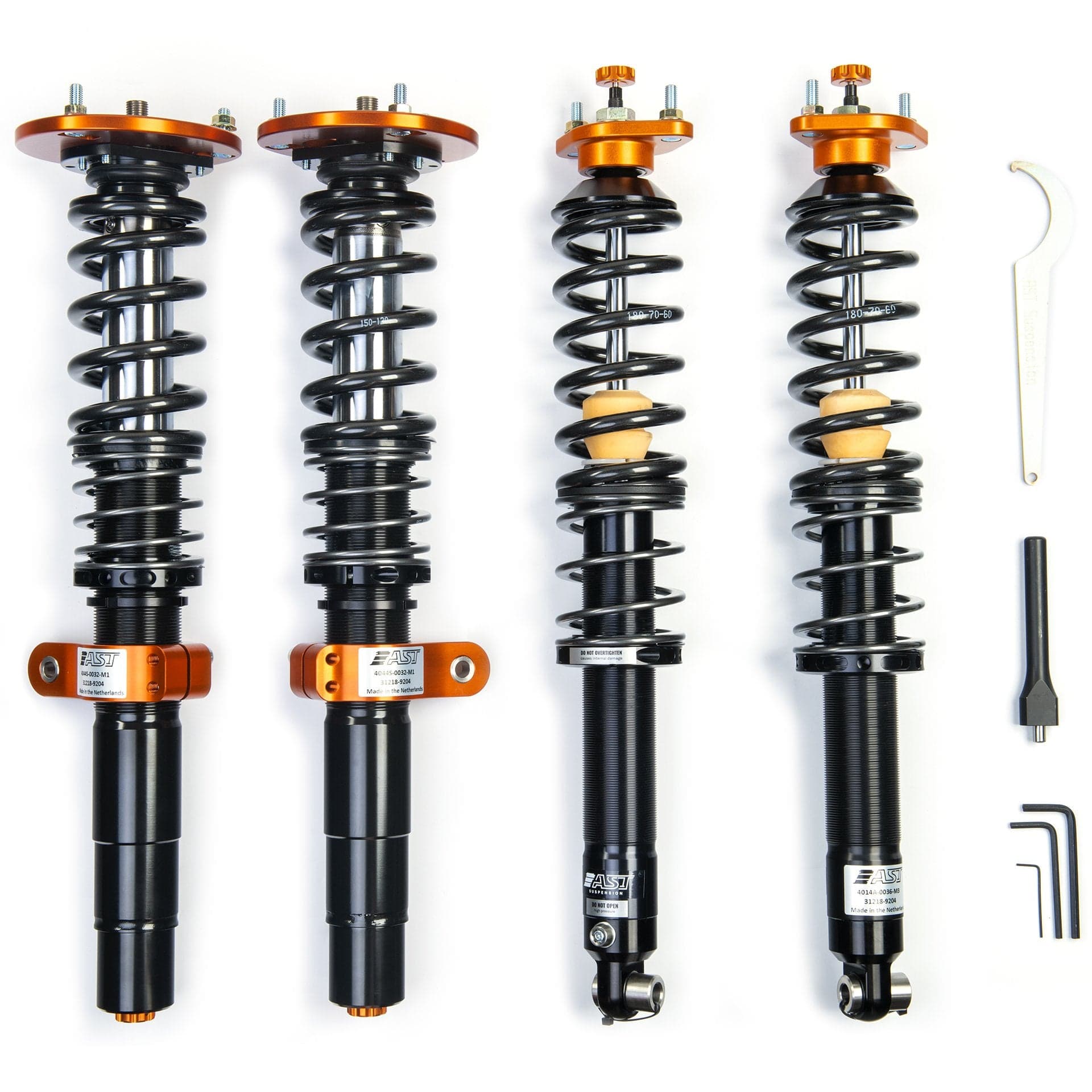 Kies-Motorsports AST Suspension AST Suspension 5100 Series 1-Way Coilovers (Divorced Rear - Includes Front Top Mounts Only) ACT-B1103S - 2001-2006 BMW M3 3.2 Convertible-CSL (E46)