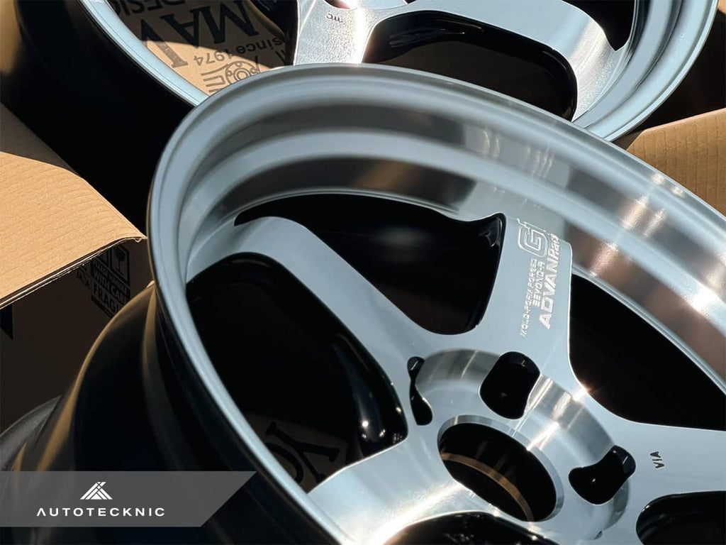 Kies-Motorsports AutoTecknic USA Advan Racing GT Beyond-R 18x9.5 +22 / 18x10.5 +34 5x120 Machining & Diamond Cut - F8X M2/M3/M4 (Set of 4)