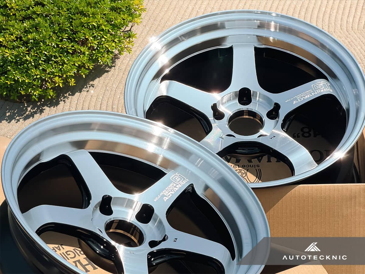 Kies-Motorsports AutoTecknic USA Advan Racing GT Beyond-R 18x9.5 +22 / 18x10.5 +34 5x120 Machining & Diamond Cut - F8X M2/M3/M4 (Set of 4) Main image
