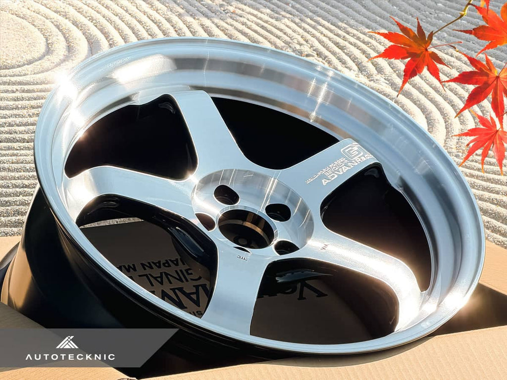 Kies-Motorsports AutoTecknic USA Advan Racing GT Beyond-R 18x9.5 +45 5x100 Machining & Diamond Cut (Set of 4)