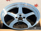 Kies-Motorsports AutoTecknic USA Advan Racing GT Beyond-R 18x9.5 +45 5x100 Machining & Diamond Cut (Set of 4)