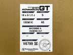 Kies-Motorsports AutoTecknic USA Advan Racing GT Beyond-R 18x9.5 +45 5x100 Machining & Diamond Cut (Set of 4)