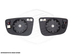 Kies-Motorsports AutoTecknic USA ApexVision Blue Tinted Side View Mirror Glass Set - E63 M6
