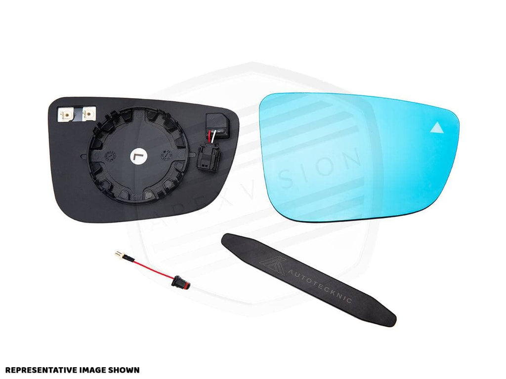 Kies-Motorsports AutoTecknic USA ApexVision Blue Tinted Side View Mirror Glass Set - E82/ E88 1-Series