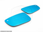 Kies-Motorsports AutoTecknic USA ApexVision Blue Tinted Side View Mirror Glass Set - E9X M3