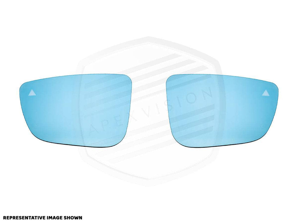 Kies-Motorsports AutoTecknic USA ApexVision Blue Tinted Side View Mirror Glass Set - F30 3-Series F30/ F31/ F34 3-Series / No / No
