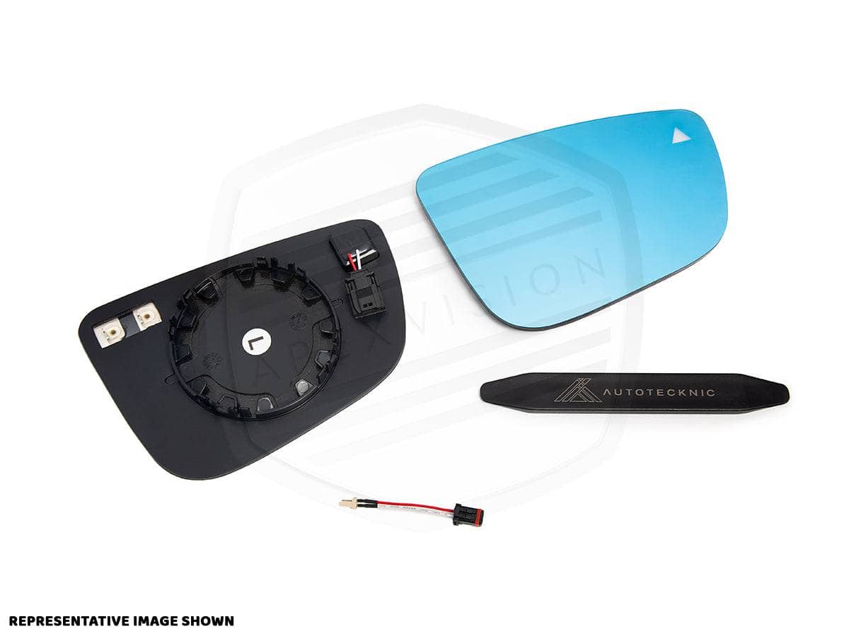 Kies-Motorsports AutoTecknic USA ApexVision Blue Tinted Side View Mirror Glass Set - G8X M2/ M3/ M4