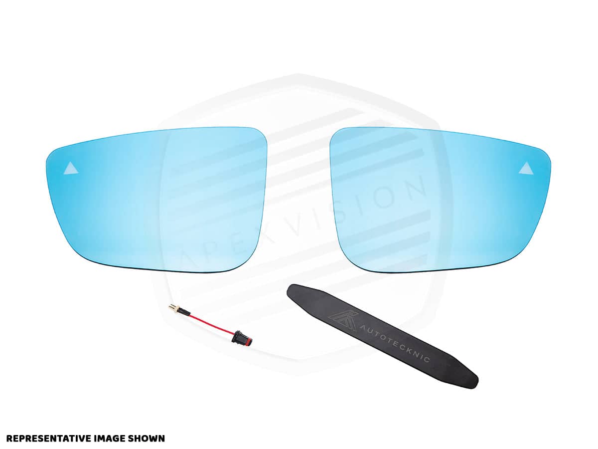 Kies-Motorsports AutoTecknic USA ApexVision Blue Tinted Side View Mirror Glass Set w/ Defrost - Honda S2000 (AP1/AP2)