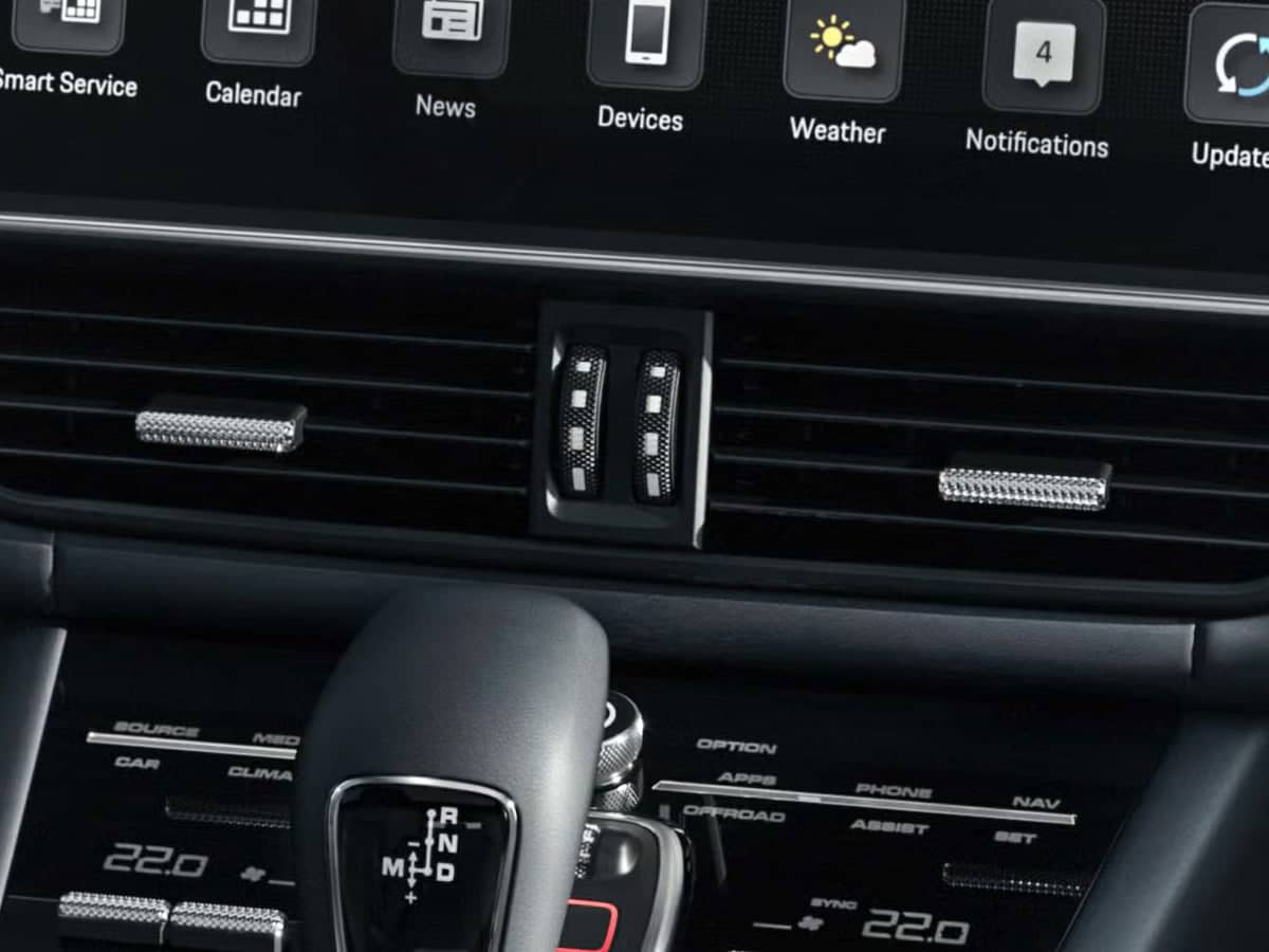 Kies-Motorsports AutoTecknic USA AutoTecknic Air Vent Accent Trim Strip - Porsche 9Y0 Cayenne 2019-2023