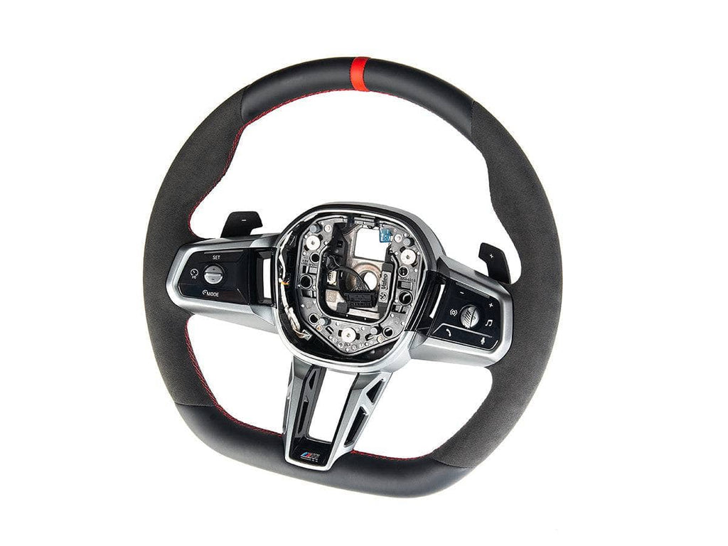 Kies-Motorsports AutoTecknic USA AutoTecknic Alcantara Steering Wheel - BMW G60 5-Series G60 5-Series