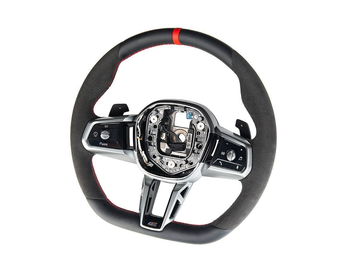 Kies-Motorsports AutoTecknic USA AutoTecknic Alcantara Steering Wheel - BMW G60 5-Series G60 5-Series