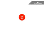 Kies-Motorsports AutoTecknic USA AutoTecknic Bright Red Audio Volume Button - G05 X5 | G06 X6 | G07 X7