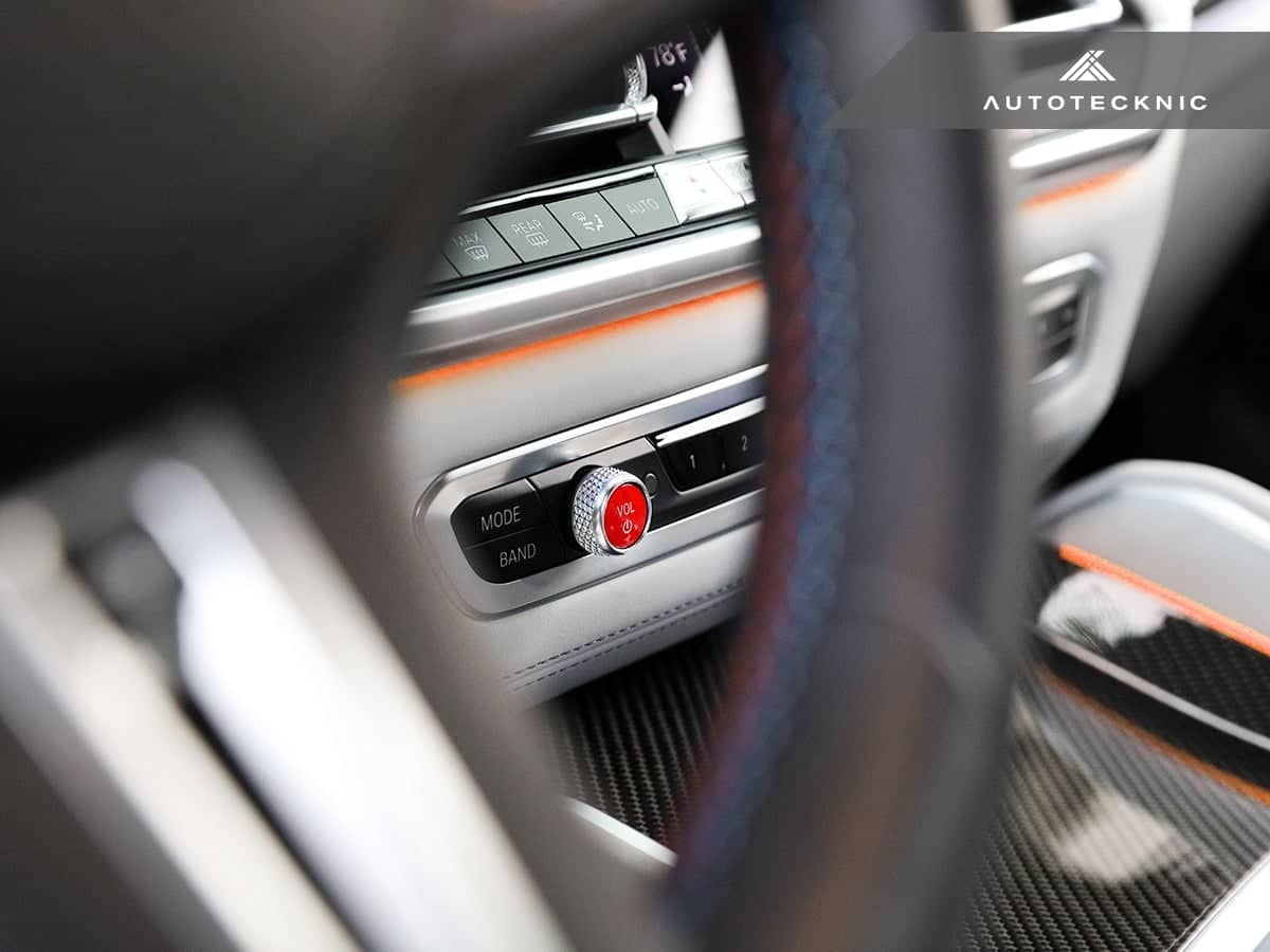 Kies-Motorsports AutoTecknic USA AutoTecknic Bright Red Audio Volume Button - G20/ G21 3-Series