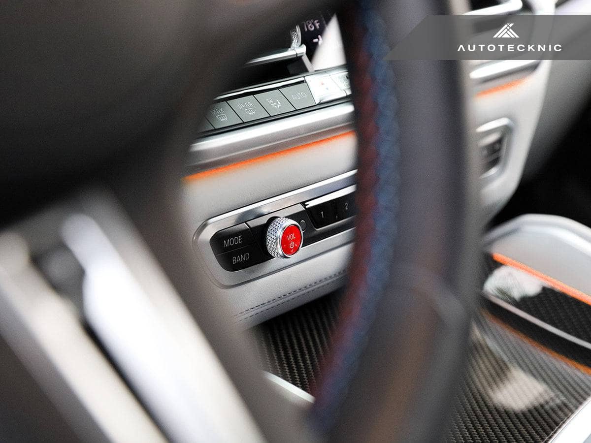 Kies-Motorsports AutoTecknic USA AutoTecknic Bright Red Audio Volume Button - G87 M2