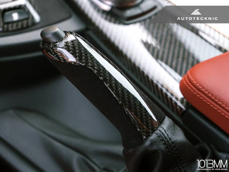 Kies-Motorsports AutoTecknic USA AutoTecknic Carbon Alcantara E-Brake Handle - BMW F-Chassis