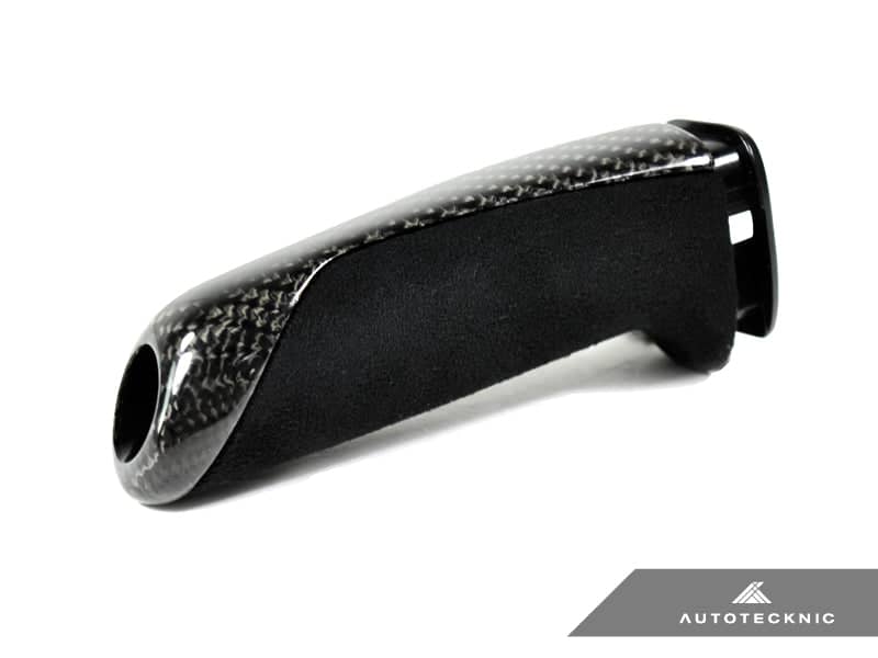 Kies-Motorsports AutoTecknic USA AutoTecknic Carbon Alcantara E-Brake Handle - BMW F-Chassis Main image