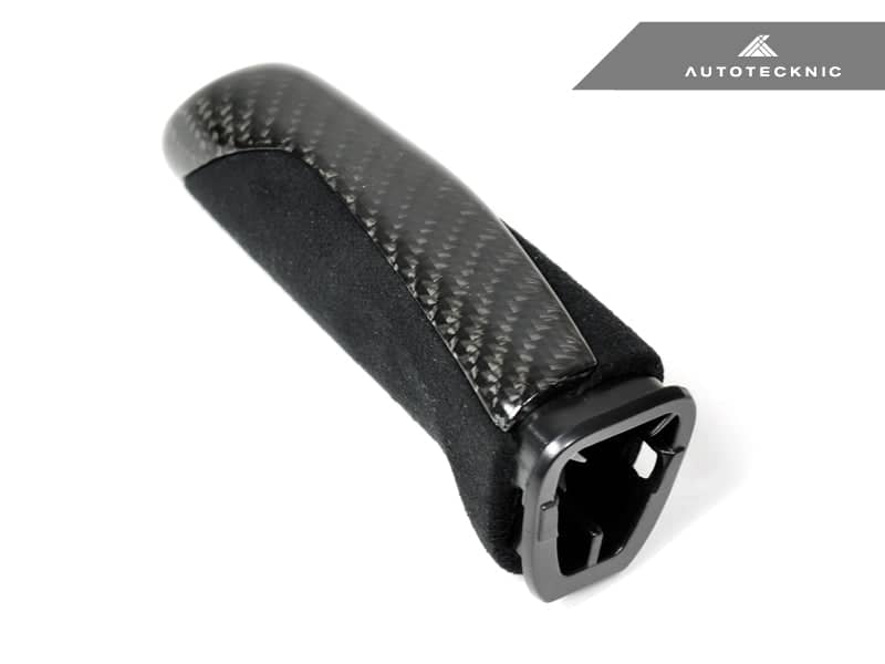 Kies-Motorsports AutoTecknic USA AutoTecknic Carbon Alcantara E-Brake Handle - BMW F-Chassis Gloss Carbon Finish