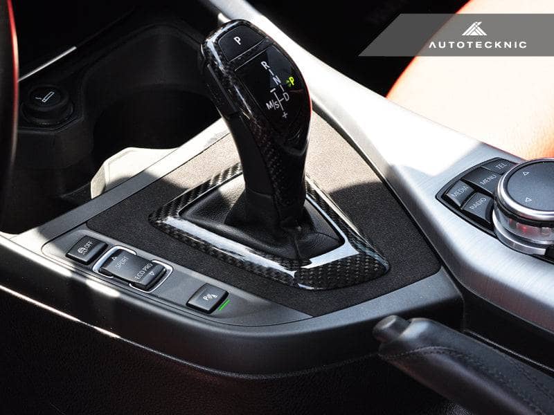Kies-Motorsports AutoTecknic USA AutoTecknic Carbon Alcantara Shift Console Trim - BMW F87 M2 | F20 1-Series | F22 2-Series