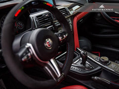 Kies-Motorsports AutoTecknic USA AutoTecknic Carbon Alcantara Shift Console Trim - F80 M3 | F82/ F83 M4