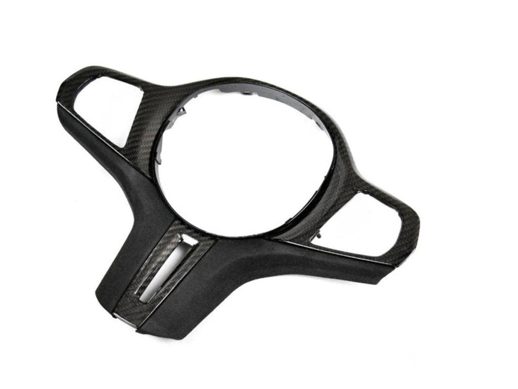 Kies-Motorsports AutoTecknic USA AutoTecknic Carbon Alcantara Steering Wheel Trim - BMW F95 X5M | F96 X6M F95 X5M / Non-Heated Steering Wheel / No