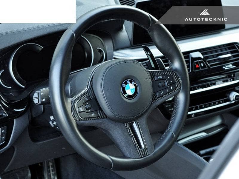 Kies-Motorsports AutoTecknic USA AutoTecknic Carbon Alcantara Steering Wheel Trim - BMW F97 X3M | F98 X4M