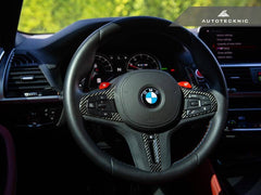 Kies-Motorsports AutoTecknic USA AutoTecknic Carbon Alcantara Steering Wheel Trim - F40 1-Series
